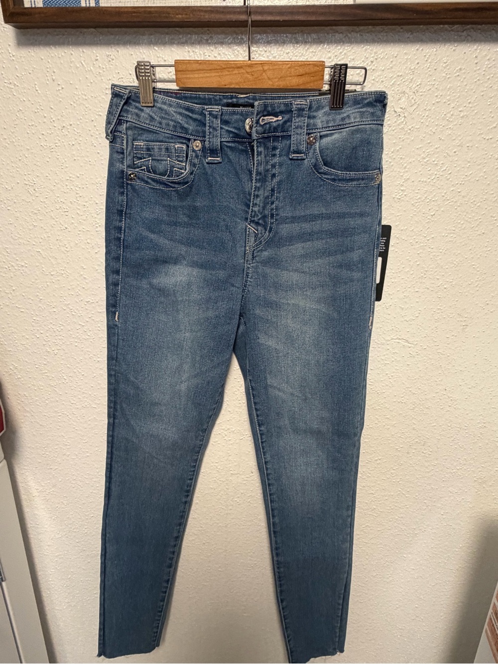 True Religion Women’s High-Rise Skinny Jeans in Medium Blue